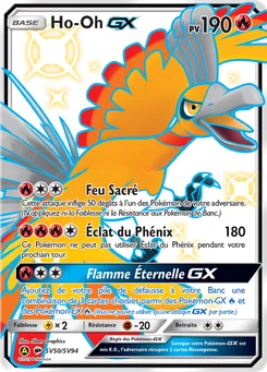 Ho-Oh-GX SV50 Destinées Occultes Coffre Étincelant