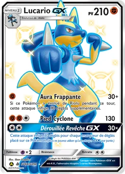 Lucario-GX SV64 Destinées Occultes Coffre Étincelant