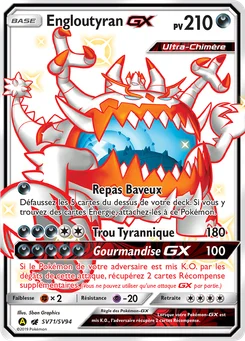 Engloutyran-GX SV71 Destinées Occultes Coffre Étincelant