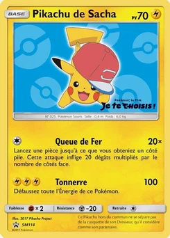 Pikachu de Sacha SM114 Promo SM