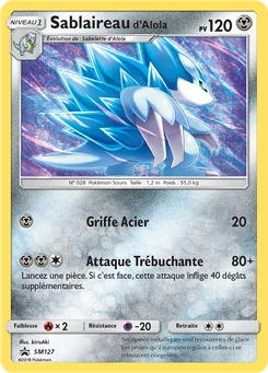 Sablaireau d’Alola SM127 Promo SM