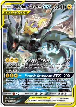 Pikachu et Zekrom GX SM168 Promo SM