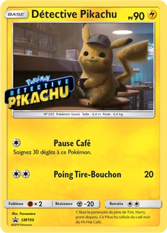 Détective Pikachu SM190 Promo SM