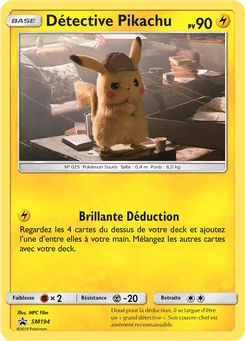 Détective Pikachu SM194 Promo SM