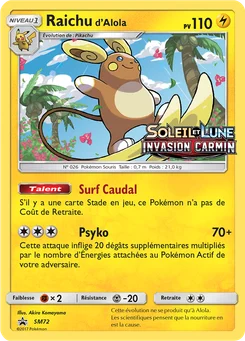 Raichu d’Alola SM72 Promo SM