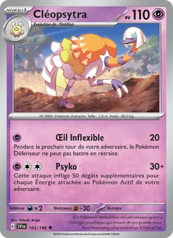 Cléopsytra 103/198 Écarlate et Violet