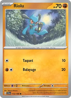 Riolu 112/198 Écarlate et Violet