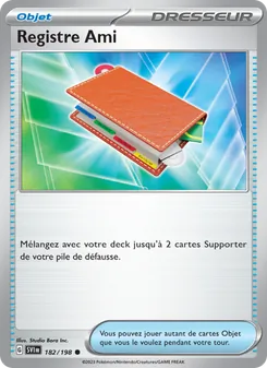 Registre Ami 182/198 Écarlate et Violet