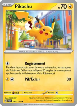 Pikachu 062/193 Évolutions à Paldea