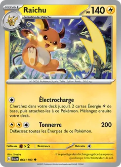 Raichu 064/193 Évolutions à Paldea