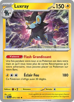 Luxray 071/193 Évolutions à Paldea