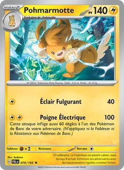Pohmarmotte 076/193 Évolutions à Paldea