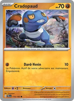 Cradopaud 114/193 Évolutions à Paldea