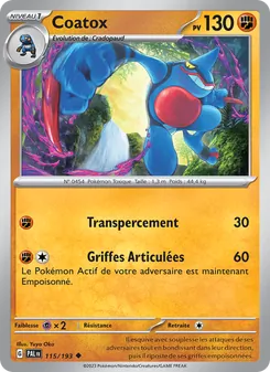Coatox 115/193 Évolutions à Paldea