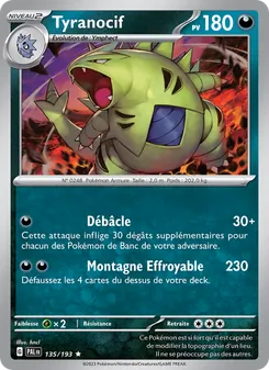 Tyranocif 135/193 Évolutions à Paldea