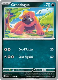 Grondogue 142/193 Évolutions à Paldea