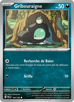 Gribouraigne 144/193 Évolutions à Paldea