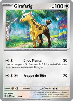 Girafarig 154/193 Évolutions à Paldea