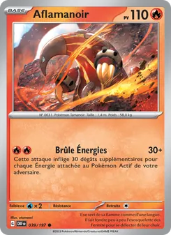 Aflamanoir 039/197 Flammes Obsidiennes