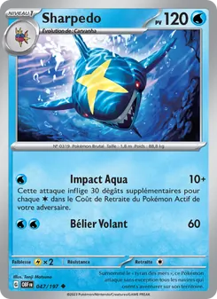 Sharpedo 047/197 Flammes Obsidiennes