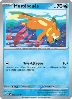 Mustébouée 048/197 Flammes Obsidiennes