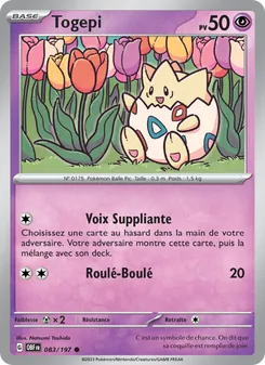 Togepi 083/197 Flammes Obsidiennes