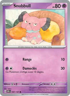 Snubbull 087/197 Flammes Obsidiennes