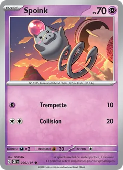 Spoink 090/197 Flammes Obsidiennes