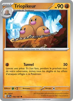 Triopikeur 104/197 Flammes Obsidiennes