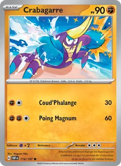 Crabagarre 114/197 Flammes Obsidiennes