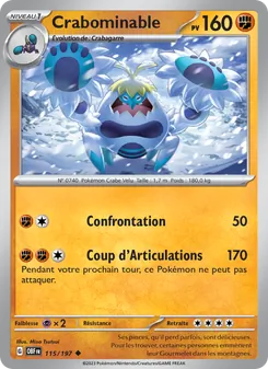 Crabominable 115/197 Flammes Obsidiennes