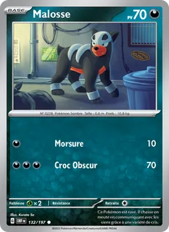Malosse 132/197 Flammes Obsidiennes