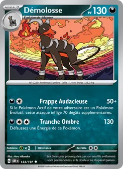 Démolosse 133/197 Flammes Obsidiennes