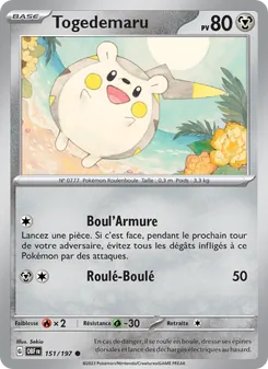 Togedemaru 151/197 Flammes Obsidiennes