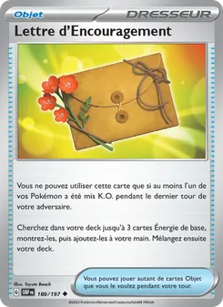 Lettre d'Encouragement 189/197 Flammes Obsidiennes