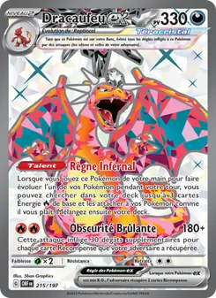 Dracaufeu-ex 215/197 Flammes Obsidiennes