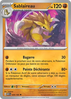 Sablaireau 028/165 151