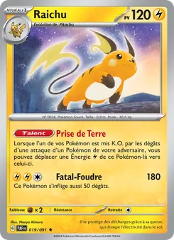Raichu 019/091 Destinées de Paldea