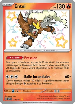 Entei 112/091 Destinées de Paldea