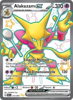 Alakazam-ex 215/091 Destinées de Paldea