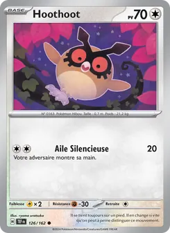 Hoothoot 126/162 Forces Temporelles