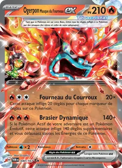 Ogerpon Masque du Fourneau-ex 040/167 Mascarade Crépusculaire