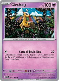 Girafarig 083/167 Mascarade Crépusculaire