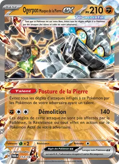 Ogerpon Masque de la Pierre-ex 112/167 Mascarade Crépusculaire