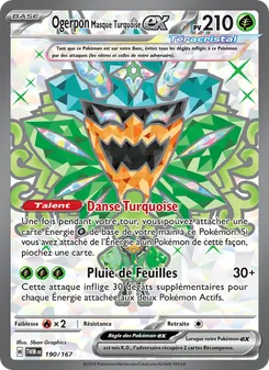 Ogerpon Masque Turquoise-ex 190/167 Mascarade Crépusculaire