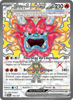 Ogerpon Masque du Fourneau-ex 192/167 Mascarade Crépusculaire