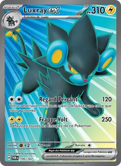 Luxray-ex 195/167 Mascarade Crépusculaire