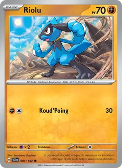 Riolu 081/142 Couronne Stellaire