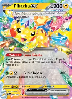 Pikachu-ex 057/191 Étincelles Déferlantes
