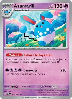Azumarill 074/191 Étincelles Déferlantes